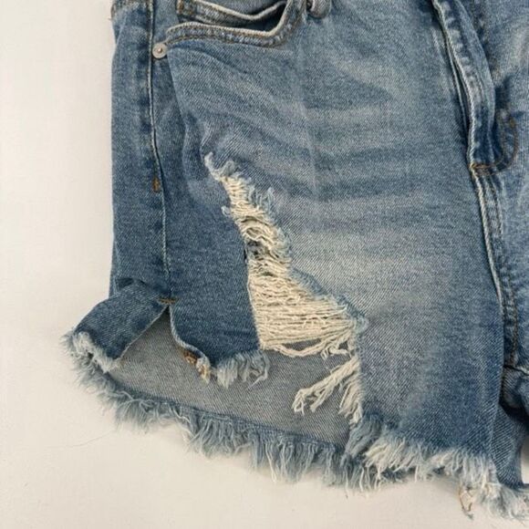 Kendall & Kylie High-Rise The Icon Distressed Cut Off Size 9 Size 8 - Picture 4 of 9